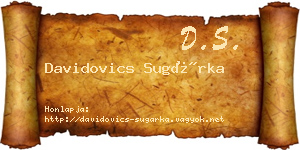 Davidovics Sugárka névjegykártya